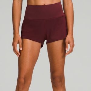 Lululemon Red merlot high rise 2.5” speed ups